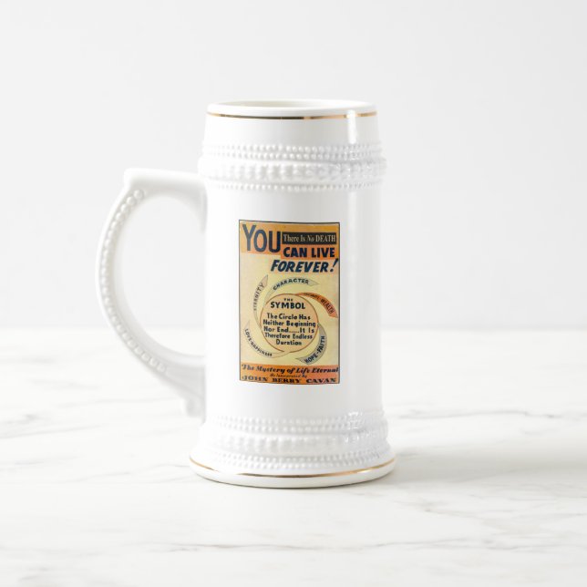 CHOPE À BIÈRE VOUS POUVEZ VIVRE TOUJOURS BIÈRE STEIN (Gauche)