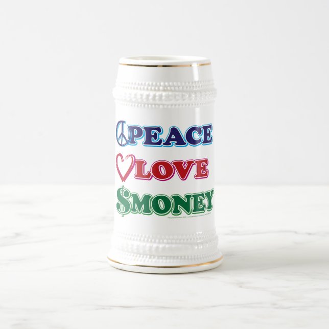 Chope À Bière Wall Street/Peace Love Money (Centre)