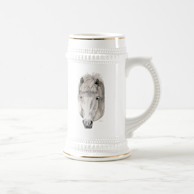 Chope À Bière Yeux aimables - cheval islandais (Droite)