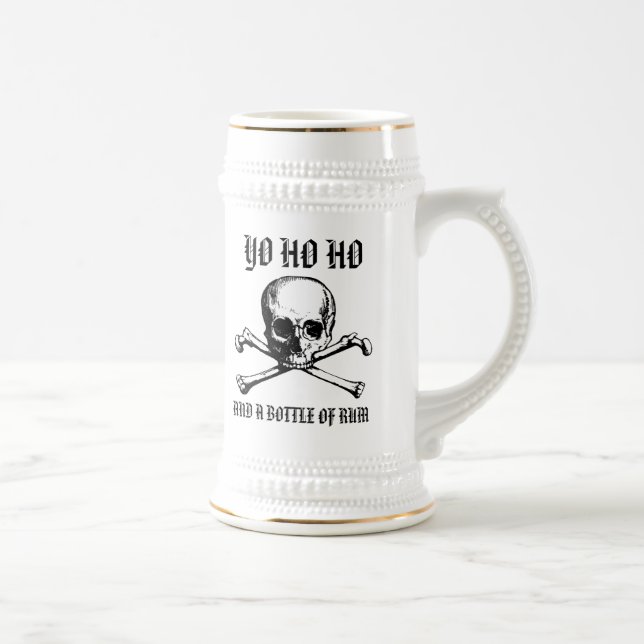 Chope À Bière Yo Ho Ho et une bouteille de rhum Stein (Droite)