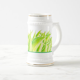 Chope À Bière Zebra Iris sur un Stein