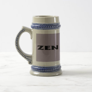 Chope À Bière Zen noir gris stein