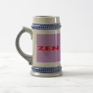 Chope À Bière Zen rouge lilac stein