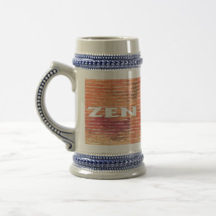 Chope À Bière Zen white reeds stein