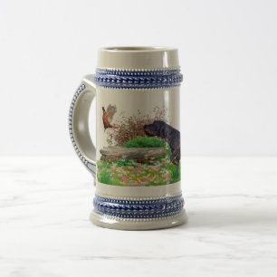 Chope de bière du Braque allemand à poil dur