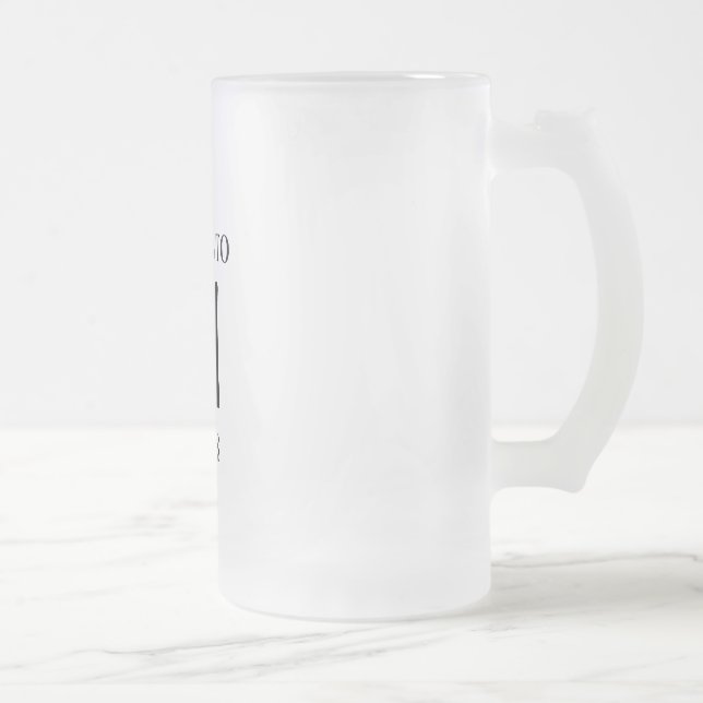 Chope Givrée 21 ans de verre de bière congelé (Droit)