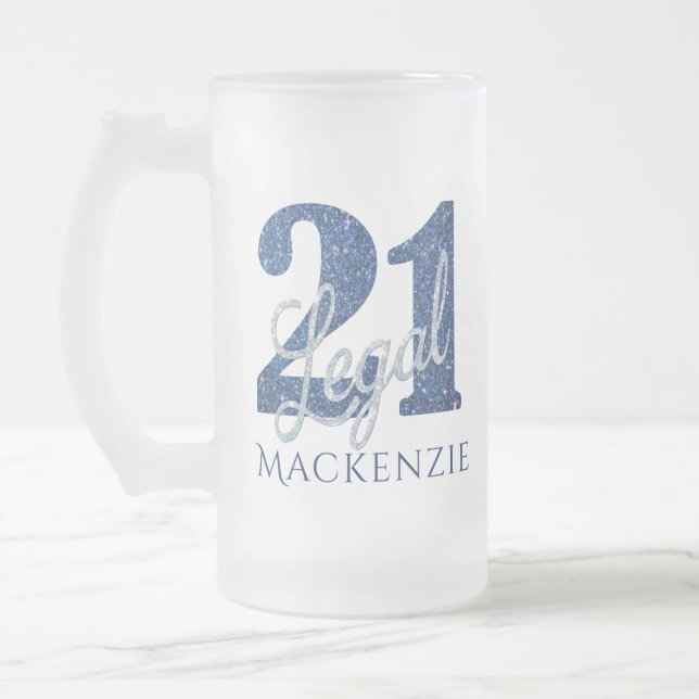 Chope Givrée 21 et juridique | Blue 21st Birthday Chic Parties  (Gauche)