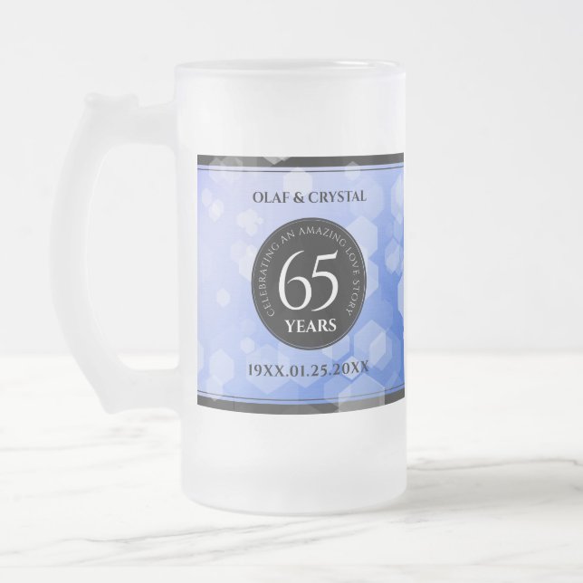 Chope Givrée 65e anniversaire de l'élégant Mariage Blue Sapphir (Gauche)