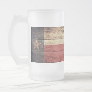 Chope Givrée Ancien drapeau en bois du Texas ;