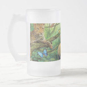 Chope Givrée Animals living together throw pillow