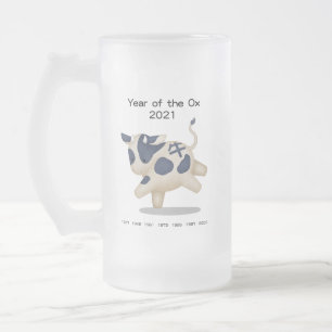 Chope Givrée Année de l'animal zodiaque Ox Cute 2021