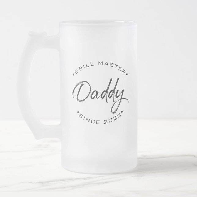 Chope Givrée Année personnalisée Manufacture Grill Master Papa (Gauche)