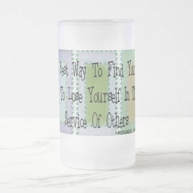 Chope Givrée Assistant social (citation de Mahandas Gandhi) (Centre)