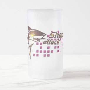 Chope Givrée Attaque de requin Verre de bière