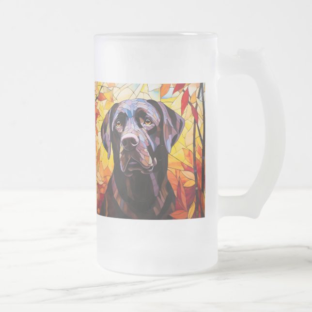 Chope Givrée Automne Labrador Retriever Chien moderne Chien Chi (Droit)