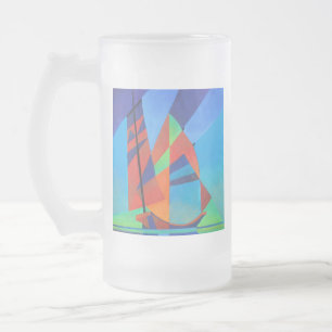 Chope Givrée Bateau Abstrait Art Junk contre Deep Blue Sky