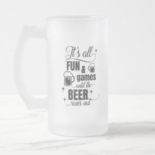 Chope Givrée bière à boire mot art