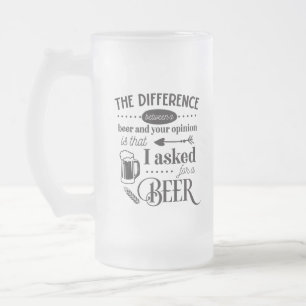 Chope Givrée bière à boire mot art