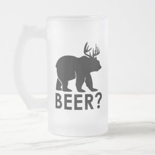 Chope Givrée Biére d'ours drôle de cerf