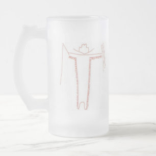 Chope Givrée Bière Stein d'association du Texas Atlatl