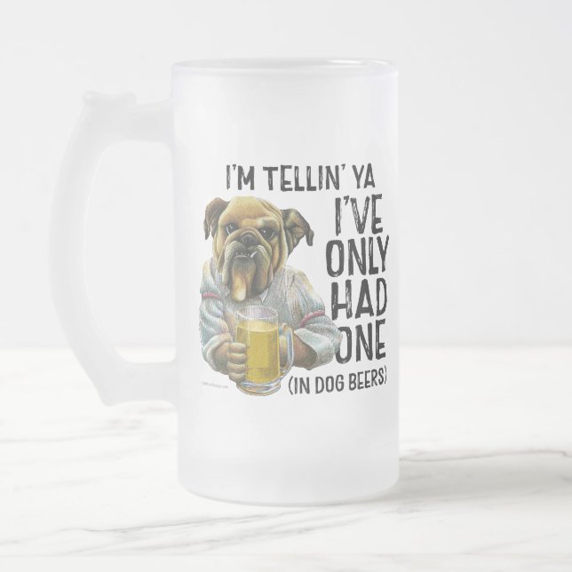 Chope Givrée Bières de chien de bière de verre congelées (Gauche)