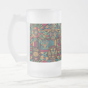 Chope Givrée Bleu réfrigéré "Paradigération ancestrale" Verre d