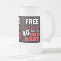 Boissons gratuites pour le bébé de 40 ans