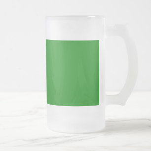 Chope Givrée Boue de bière verte en verre dépoli
