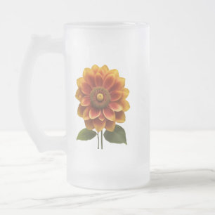 Chope Givrée Boue de verre dépoli du rayonnement de tournesol -