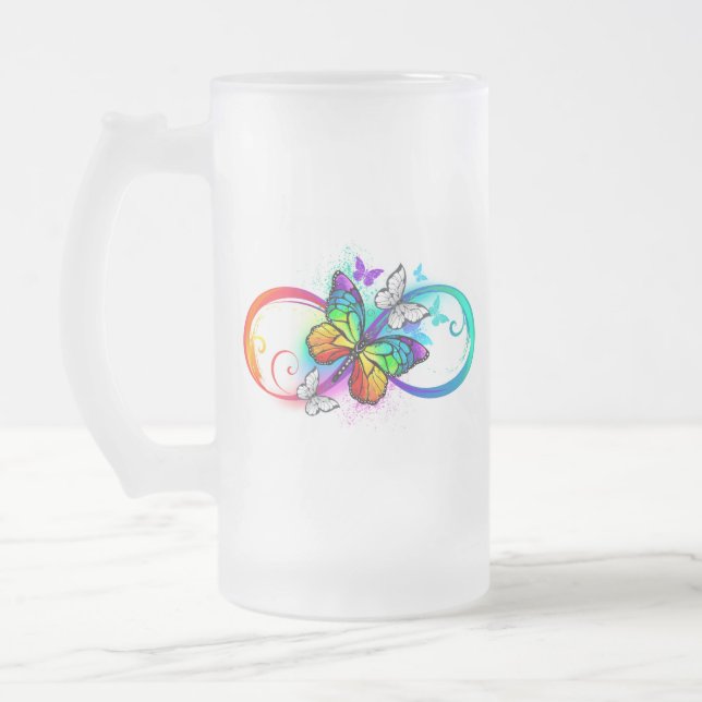 Chope Givrée Bright infinity with rainbow butterfly (Gauche)