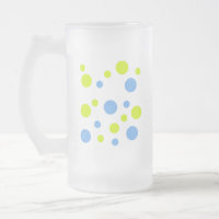 Bulles Jaunes Bleues Funky Heureuses