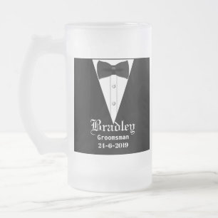 Chope Givrée Cadeau Personnalisé De Groomsmans Ou De Meilleur 