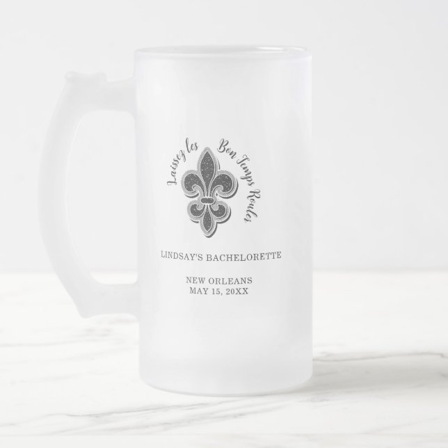 Chope Givrée Cadeaux de fête de bachelorette noir et blanc (Gauche)