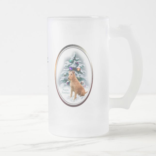 Chope Givrée Cadeaux de Noël irlandais Terrier (Droit)