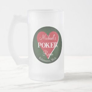 Chope Givrée Cartes de Jeu Classique Poker Room Coeur