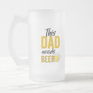 Chope Givrée Ce Papa A Besoin D'Une Bande De Bière