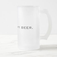 Ceci n'est pas ma bière modèle de verre givré