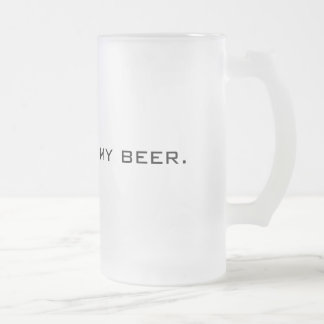 Chope Givrée Ceci n'est pas ma bière modèle de verre givré