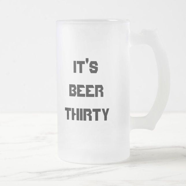 Chope Givrée C'est la BIÈRE TRENTE (Droit)