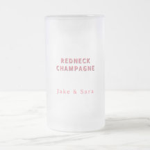Champagne rose personnalisée Redneck