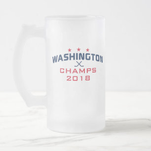 Chope Givrée Champions de hockey de Washington 2018 16oz grenou
