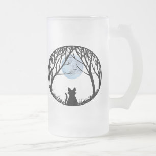 Chope Givrée Chat en verre de bière de chat le gros attaque des