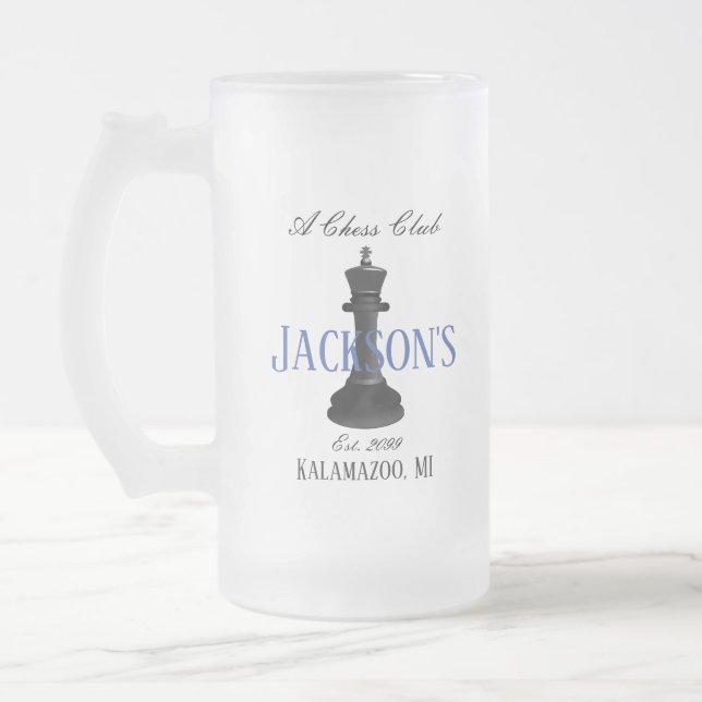Chope Givrée Chess Club w Classic King Dessin Verre (Gauche)