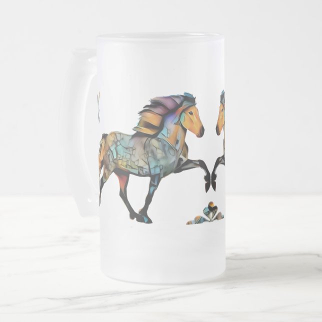 Chope Givrée Cheval islandais Pop Art (Devant gauche)