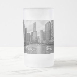 Chope Givrée Chicago River Trump Tower Niveaux de gris Musique 