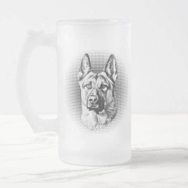 Chope Givrée Chien de berger allemand (Gauche)