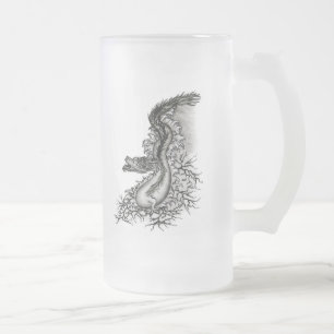 Chope Givrée Chine Dragon, noir et blanc Design en Tattoostyl