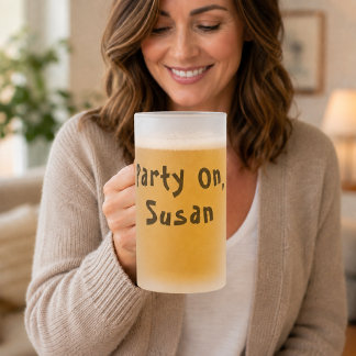 Chope Givrée Citation de nom personnalisé pour faire la fête