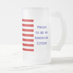 Chope Givrée Citoyenneté américaine Stein givré par drapeau