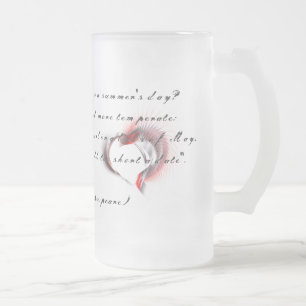Chope Givrée Coeur métallique avec sonnet de Shakespeare 18
